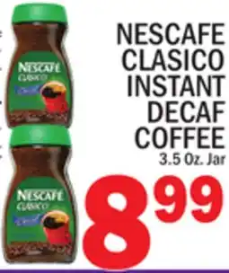 C Town NESCAFE CLASICO INSTANT DECAF COFFEE offer