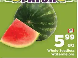 Weis Markets Whole Seedless Watermelons offer