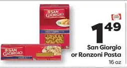 Weis Markets San Giorgio or Ronzoni Pasta offer