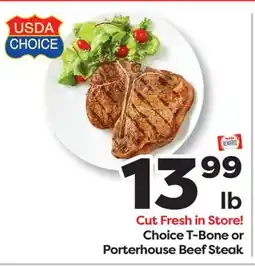 Weis Markets Choice T-Bone or Porterhouse Beef Steak offer