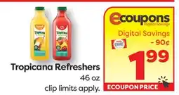 Weis Markets Tropicana Refresher offer