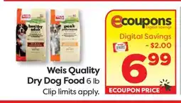 Weis Markets Weis Quality Dry Dog Food offer