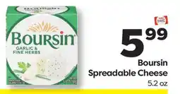 Weis Markets Boursin Spreadable Cheese offer