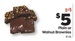 Weis Markets Plain or Walnut Brownies offer