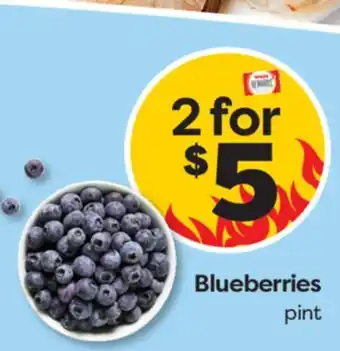 Weis Markets Blueberries offer