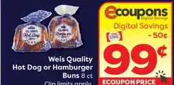 Weis Markets Weis Quality Hot Dog or Hamburger Buns offer