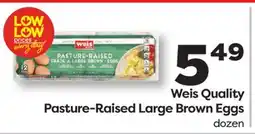 Weis Markets Weis Quality Pasture-Raised Large Brown Eggs offer