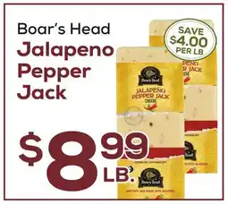 DeCicco & Sons Boar's Head Jalapeno Pepper Jack offer