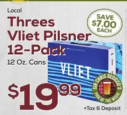 DeCicco & Sons Threes Vliet Pilsner 12-Pack offer