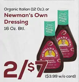 DeCicco & Sons Newman's Own Dressing offer