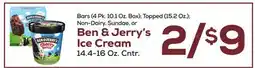 DeCicco & Sons Ben & Jerry's Ice Cream offer