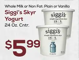 DeCicco & Sons Siggi's Skyr Yogurt offer
