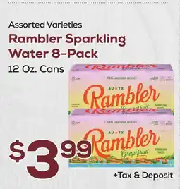 DeCicco & Sons Rambler Sparkling Water 8-Pack offer