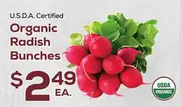 DeCicco & Sons Organic Radish Bunches offer