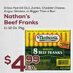 DeCicco & Sons Nathan's Beef Franks 11-12 Oz. Pkg offer