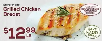 DeCicco & Sons Grilled Chicken Breast offer