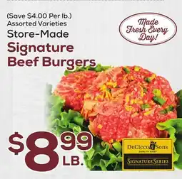 DeCicco & Sons Decicco & Sons Store-Made Signature Beef Burgers offer