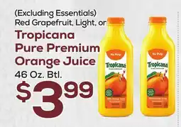 DeCicco & Sons Red Grapefruit, Light, or Tropicana Pure Premium Orange Juice offer