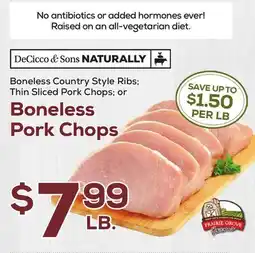 DeCicco & Sons DeCicco & Sons Boneless Pork Chops offer