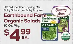 DeCicco & Sons Earthbound Farm Organic Salads offer