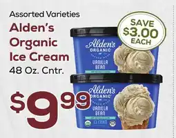 DeCicco & Sons Alden's Organic Ice Cream offer