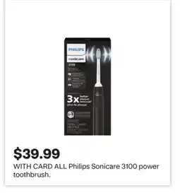 CVS ALL Philips Sonicare 3100 power toothbrush offer