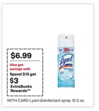 CVS Lysol disinfectant spray offer