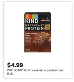 CVS Kind breakfast or protein bars offer