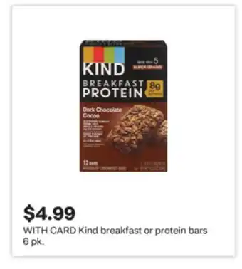 CVS Kind breakfast or protein bars offer