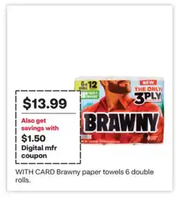 CVS Brawny paper towels offer