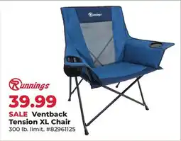 Runnings Runnings Ventback Tension XL Chair offer