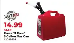 Runnings Garage Boss Press'N Pour 5 Gallon Gas Can offer