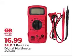 Runnings Gerber Bender 3 Function Digital Multimeter offer