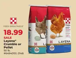 Runnings Purina Layena Crumble or Pellet offer