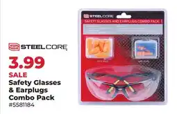 Runnings Steelcore Safety Glasses & Earplugs Combo Pack offer