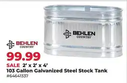 Runnings Behlen Country 2' x 2' x 4' 103 Gallon Galvanized Steel Stock Tank offer