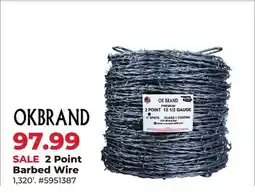 Runnings OkBrand 2 Point Barbed Wire offer