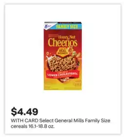 CVS Select General Mills Family Size cereals offer