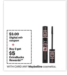 CVS ANY Maybelline cosmetics offer