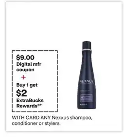 CVS ANY Nexxus shampoo, conditioner or stylers offer