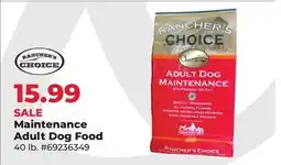 Runnings Ranchers Choice Maintenance Adult Dog Food offer