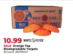 Runnings White Flyer Orange Top Biodegradable Targets offer