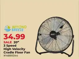 Runnings Perfect Aire 20 3 Speed High Velocity Cradle Floor Fan offer