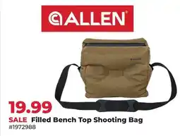 Runnings Allen Filled Bench Top Shooting Bag offer