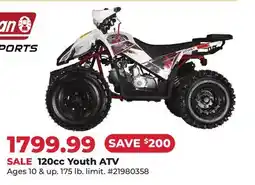 Runnings Coleman 120cc Youth ATV offer