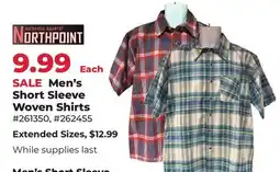 Runnings Men's Short Sleeve Woven Shirts offer