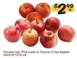 Winn Dixie Honeycrisp, Pink Lady or Cosmic Crisp Apples offer