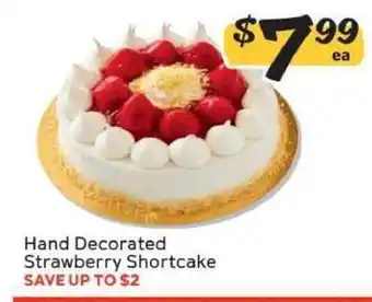 Winn Dixie Hand Decorated Strawberry Shortcake offer