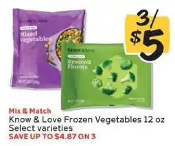 Winn Dixie Know & Love Frozen Vegetables offer