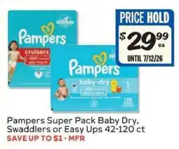Winn Dixie Pampers Super Pack offer